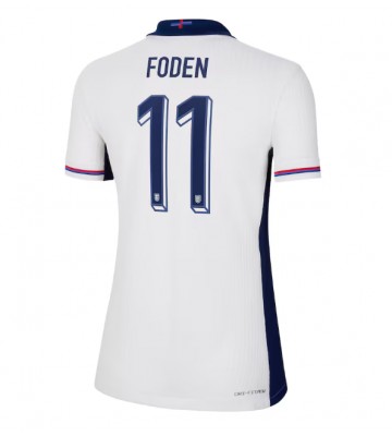 Inglaterra Phil Foden #11 Primera Equipación Mujer Eurocopa 2024 Manga Corta